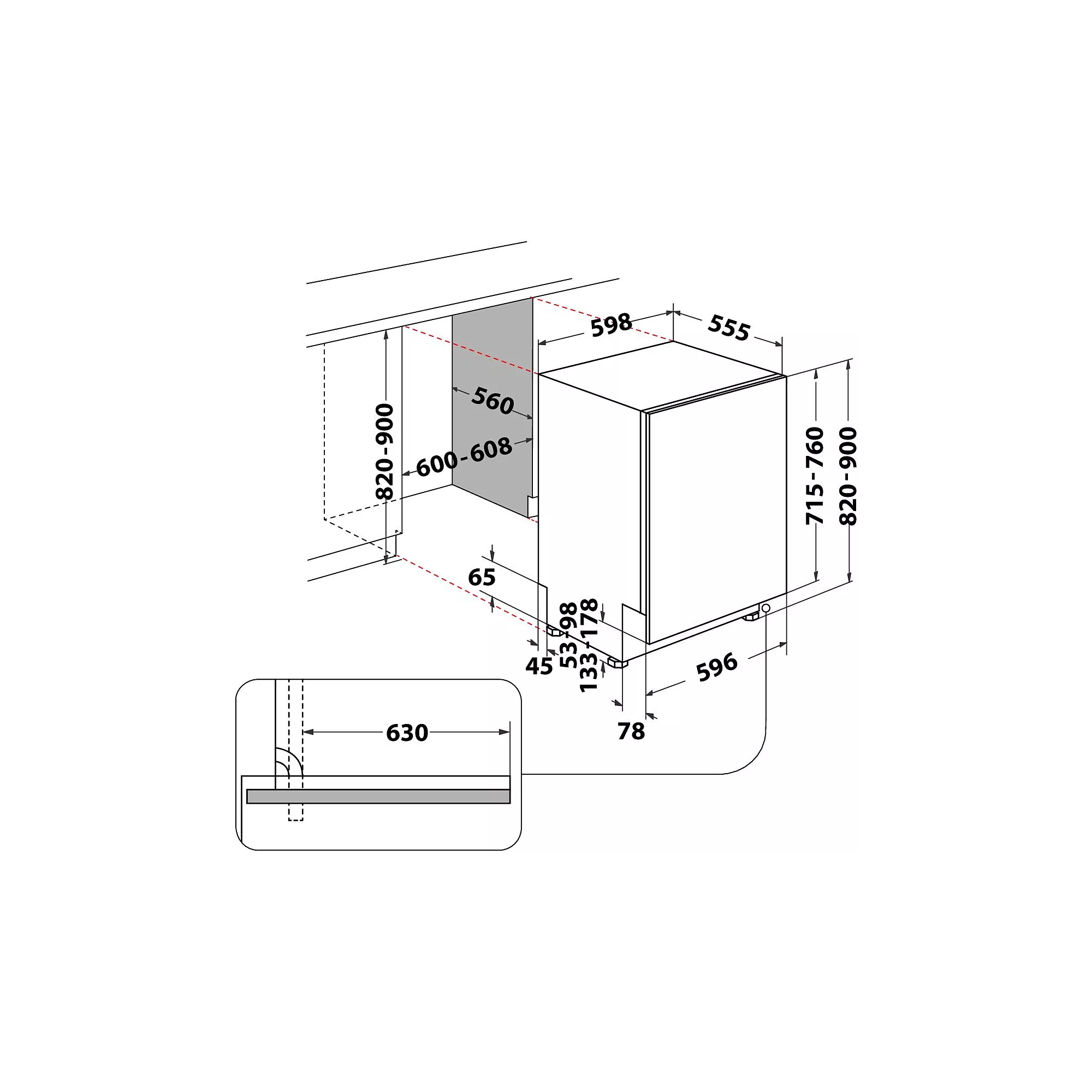 Lave vaisselle encastrable WHIRLPOOL WH6IB16AM6T0 – Image 11
