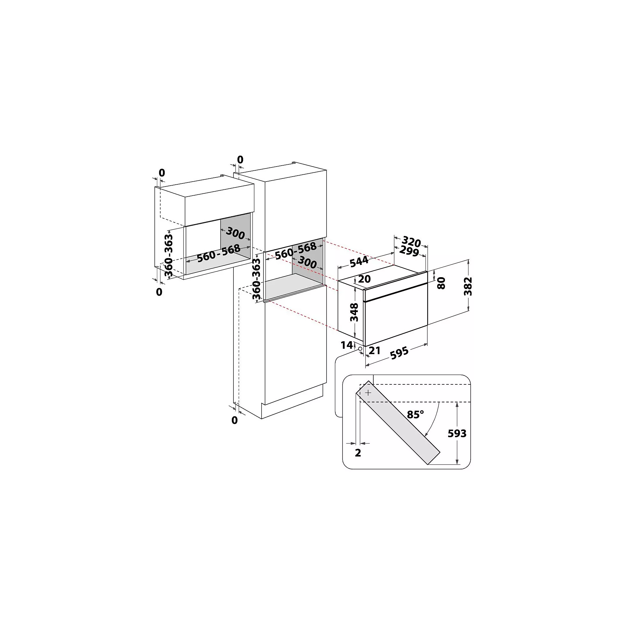 Micro-ondes encastrable Whirlpool WM2257/4BXF – Image 11